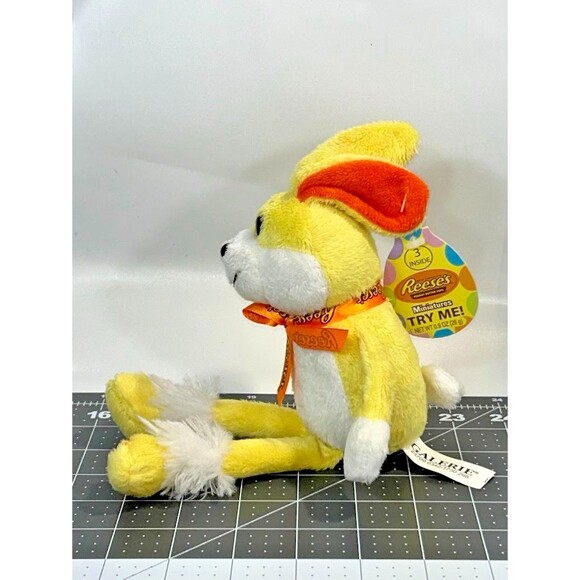 2 Reese's Yellow & Brown Bunny Rabbit Plush Floppy Ears Peanut Butter Sings 9" - Picture 11 of 16